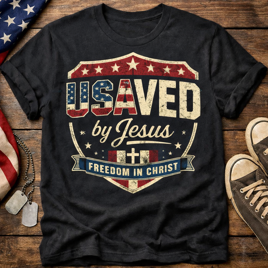 USAVED by Jesus Freedom in Christ Tee